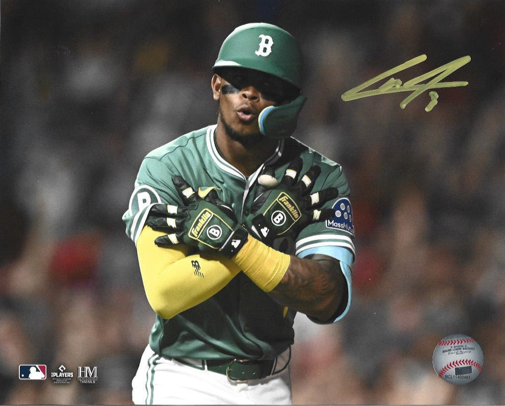 Ceddanne Rafaela Boston Red Sox Walk-Off Celebration Autographed 16" x 20" Baseball Photo