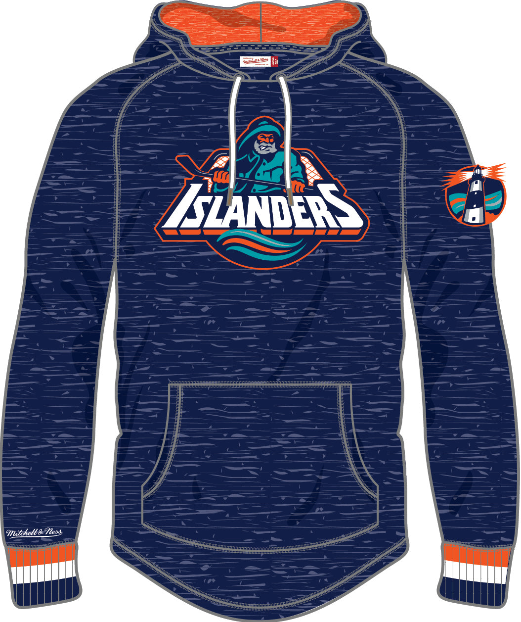 New York Islanders Mitchell & Ness Legendary Slub Long-Sleeve Hoodie