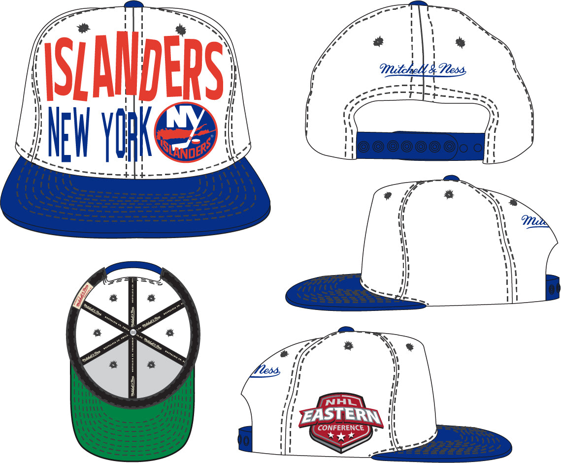 New York Islanders Mitchell & Ness Toss Up Snapback Vintage Hat