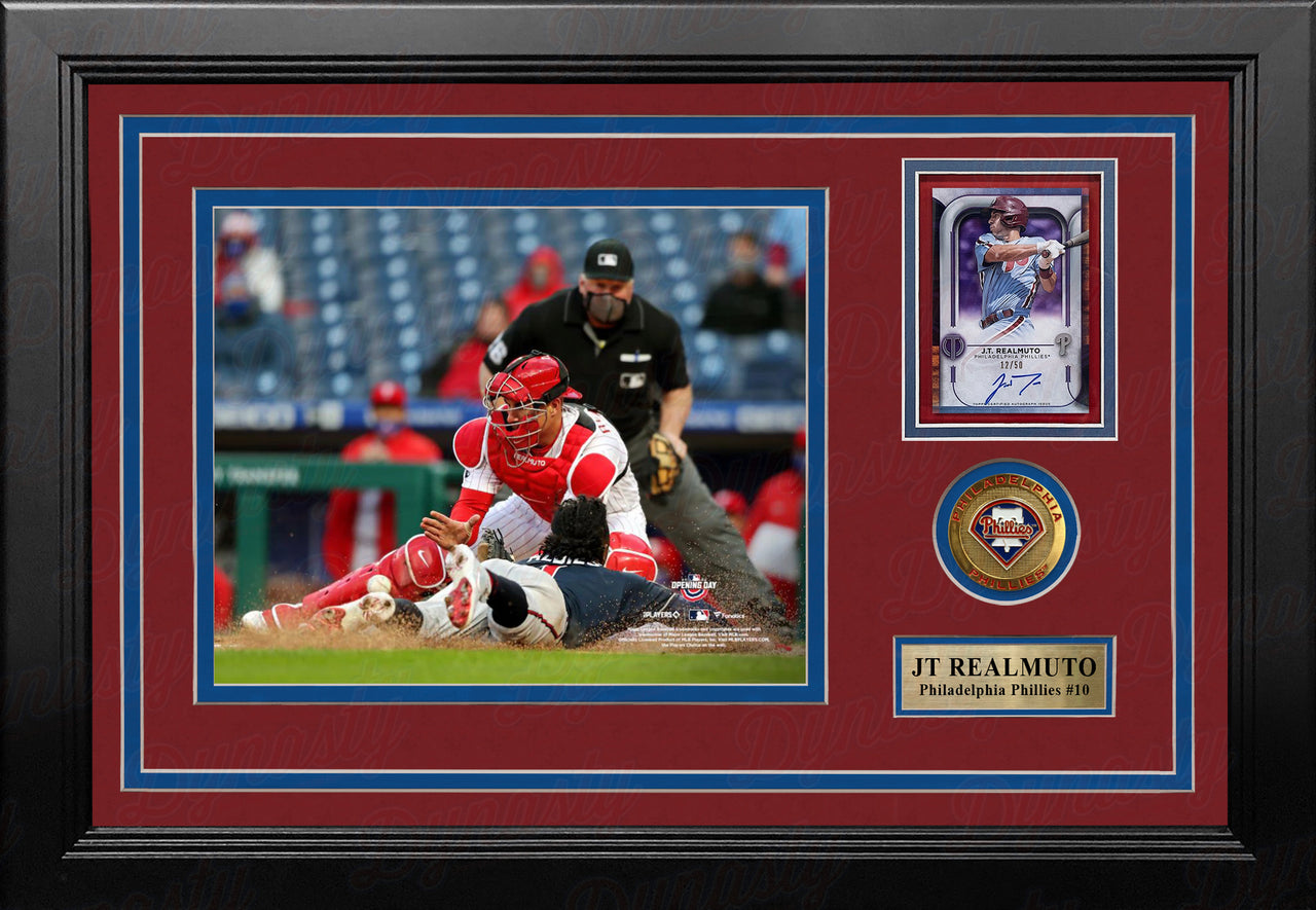 JT Realmuto Philadelphia Phillies 8" x 10" Framed Baseball Photo with Autographed Numbered Card