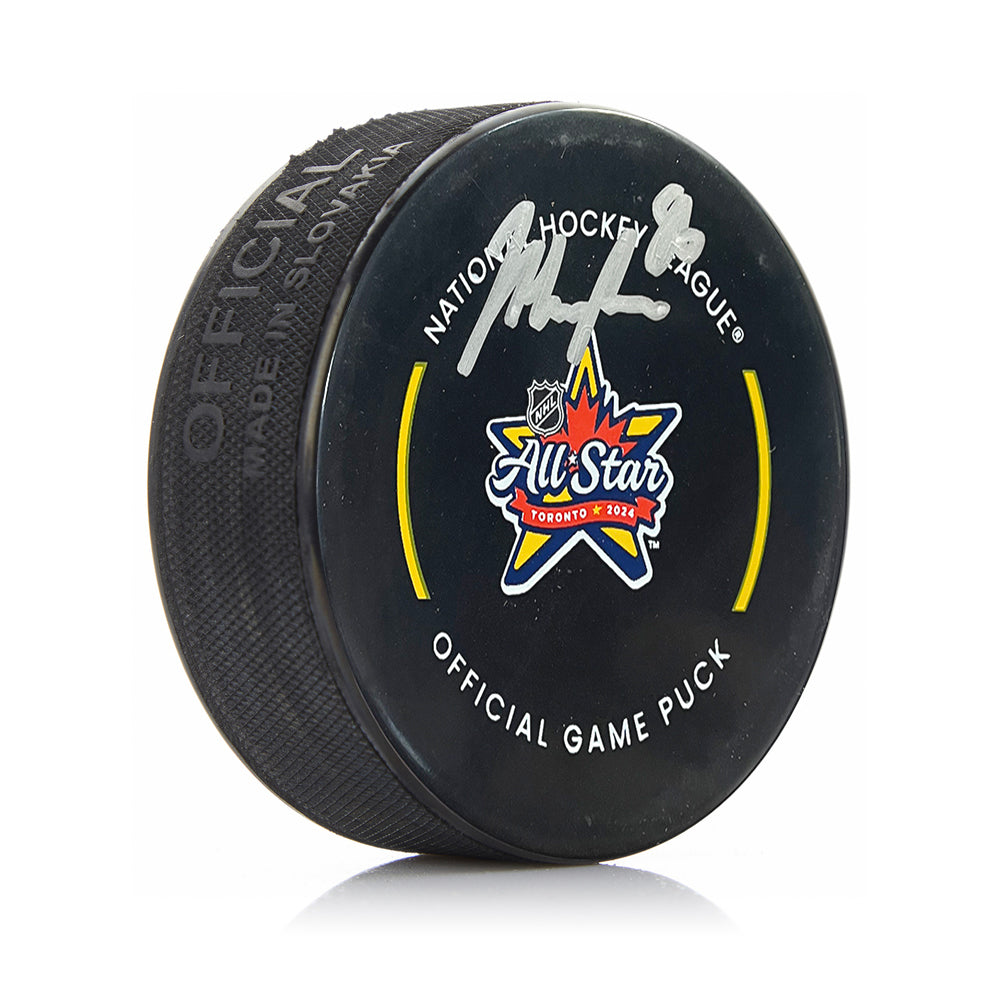 Jack Hughes New Jersey Devils Autographed 2024 NHL All-Star Game Official Game Puck