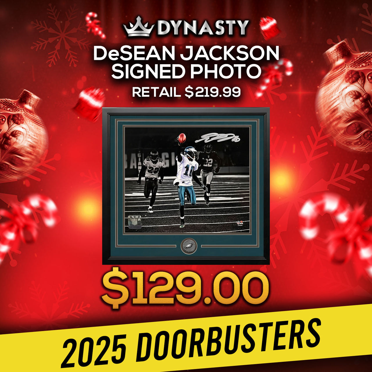 DeSean Jackson Miracle at the Meadowlands Signed Photo | Doorbuster
