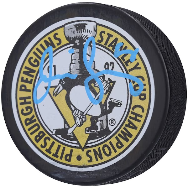 Jaromir Jagr Penguins Signed Stanley Cup Champions Puck | Pre-Sale