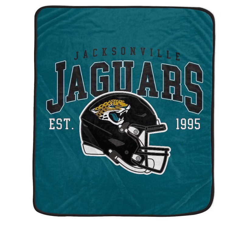 Jacksonville Jaguars 50" x 60" Vintage Arch Block Blanket