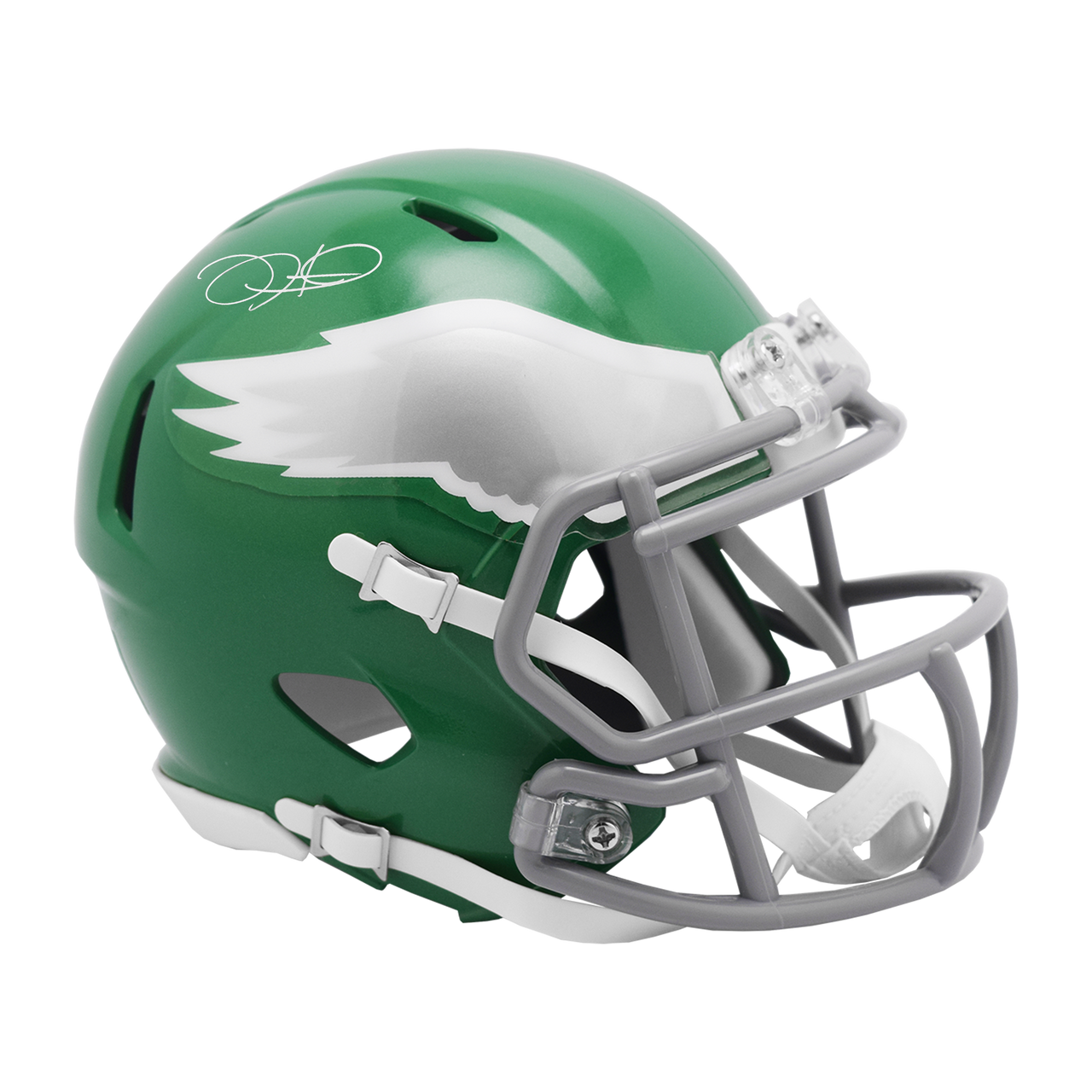 Jalen Hurts Philadelphia Eagles Autographed Full-Size Alternate Kelly Green Speed Helmet