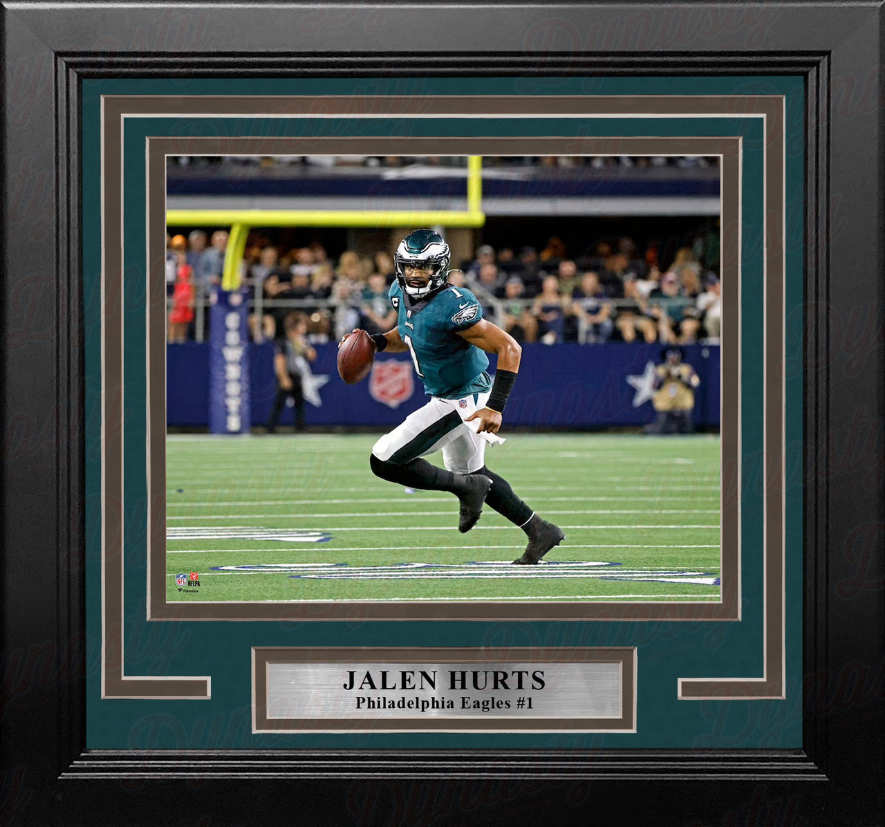Jalen Hurts Running Action Philadelphia Eagles 11" x 14" Framed Football Photo