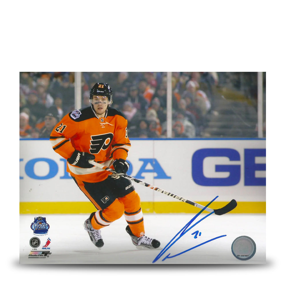 James Van Riemsdyk 2012 Winter Classic Autographed Philadelphia Flyers Hockey Photo