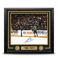 James Van Riemsdyk Goal Celebration Autographed Boston Bruins 11" x 14" Framed Hockey Photo
