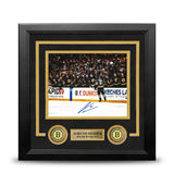 James Van Riemsdyk Goal Celebration Autographed Boston Bruins 8" x 10" Framed Hockey Photo - Dynasty Sports & Framing 