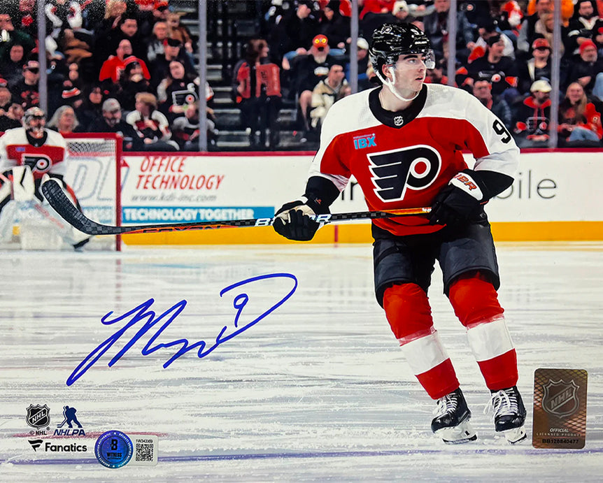 Jamie Drysdale in Action Philadelphia Flyers Autographed 16" x 20" Hockey Photo