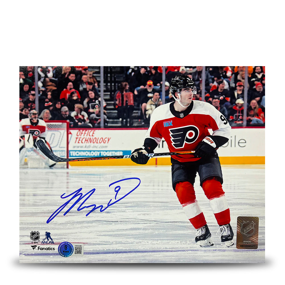 Jamie Drysdale in Action Philadelphia Flyers Autographed 11" x 14" Hockey Photo