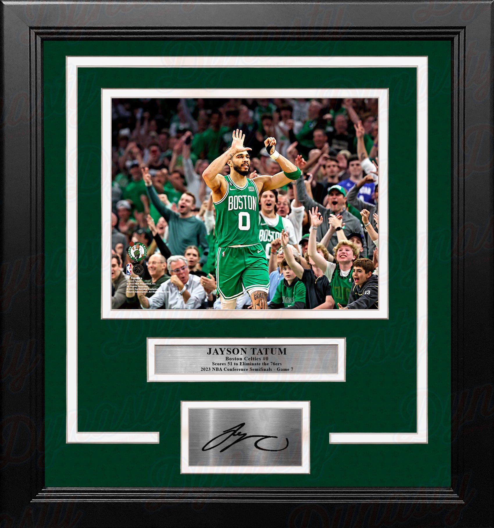 Jayson Tatum 51-Point Game 7 Boston Celtics 8" x 10" Framed Basketball Photo with Engraved Autograph - Dynasty Sports & Framing 