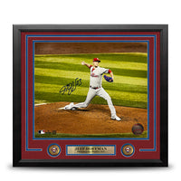 Jeff Hoffman Championship Action Philadelphia Phillies Autographed 11" x 14" Framed Baseball Photo