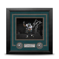 Jeremiah Trotter, Sr. Blackout Philadelphia Eagles Autographed 8" x 10" Framed Football Photo
