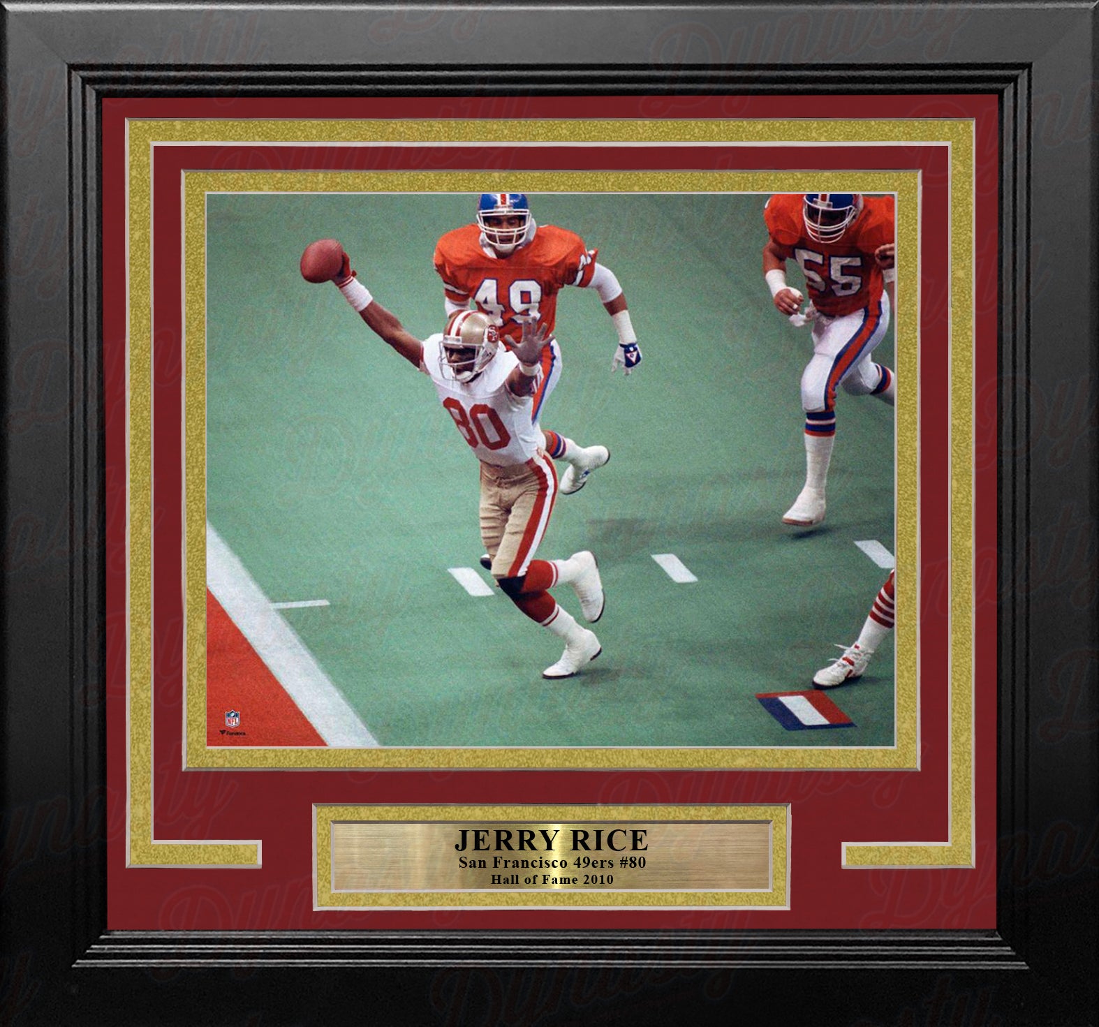 Jerry Rice Super Bowl XXIV Touchdown San Francisco 49ers 8" x 10" Framed Football Photo