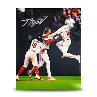 Johan Rojas Celebration Philadelphia Phillies Autographed 8" x 10" Baseball Photo