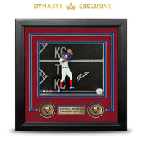 Johan Rojas Double Play Catch Philadelphia Phillies Autographed 8" x 10" Framed Spotlight Photo