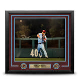 Johan Rojas Throwback Action Philadelphia Phillies Autographed 16" x 20" Framed Baseball Photo - Dynasty Sports & Framing 