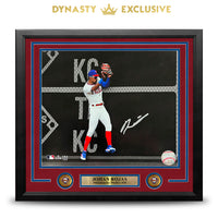 Johan Rojas Double Play Catch Philadelphia Phillies Autographed 11" x 14" Framed Spotlight Photo
