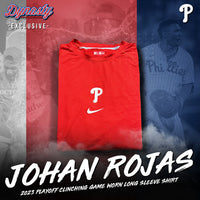 Johan Rojas Philadelphia Phillies Game-Worn Long Sleeve Shirt