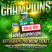 Lane Johnson World Champion Experience Tickets