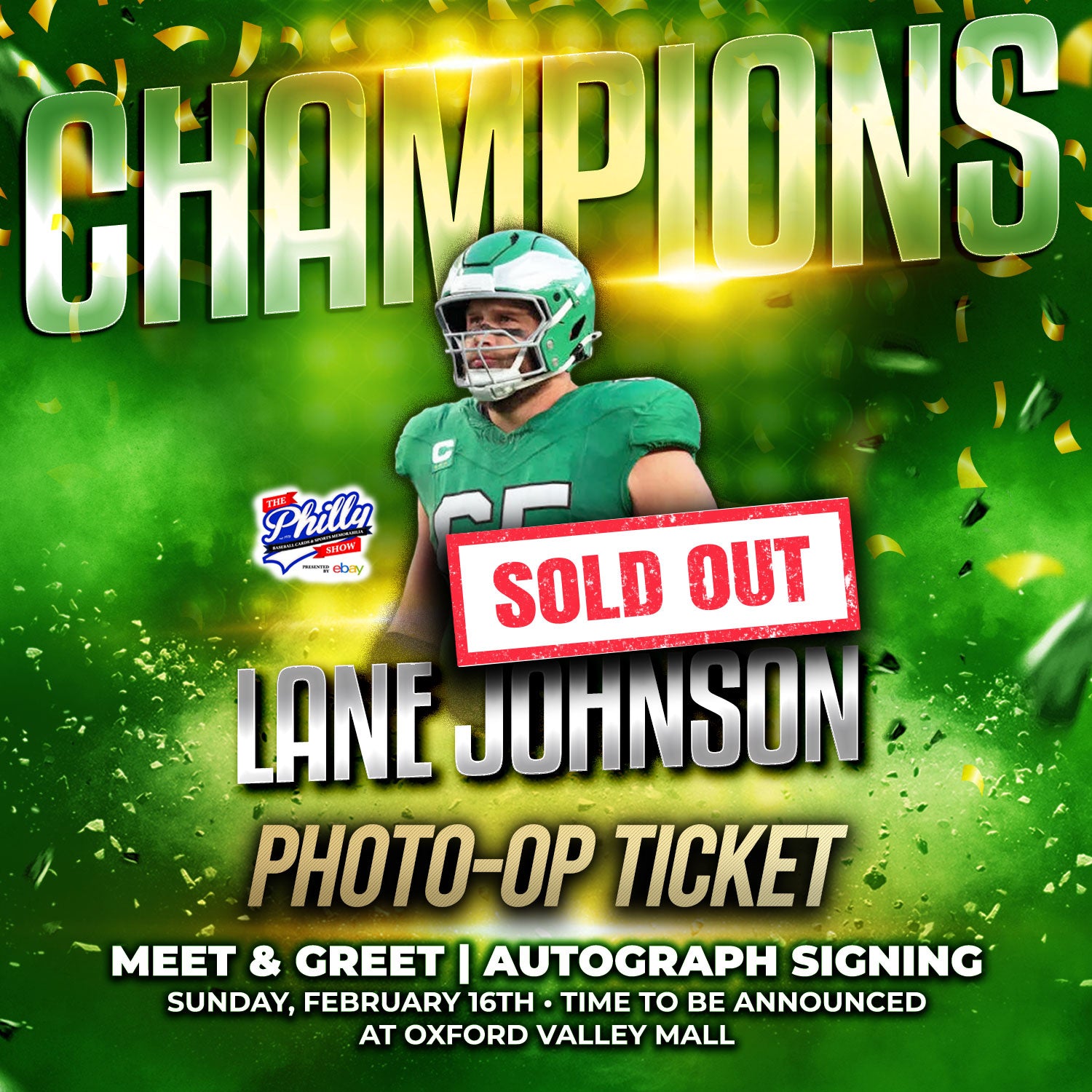 Lane Johnson World Champion Experience Tickets