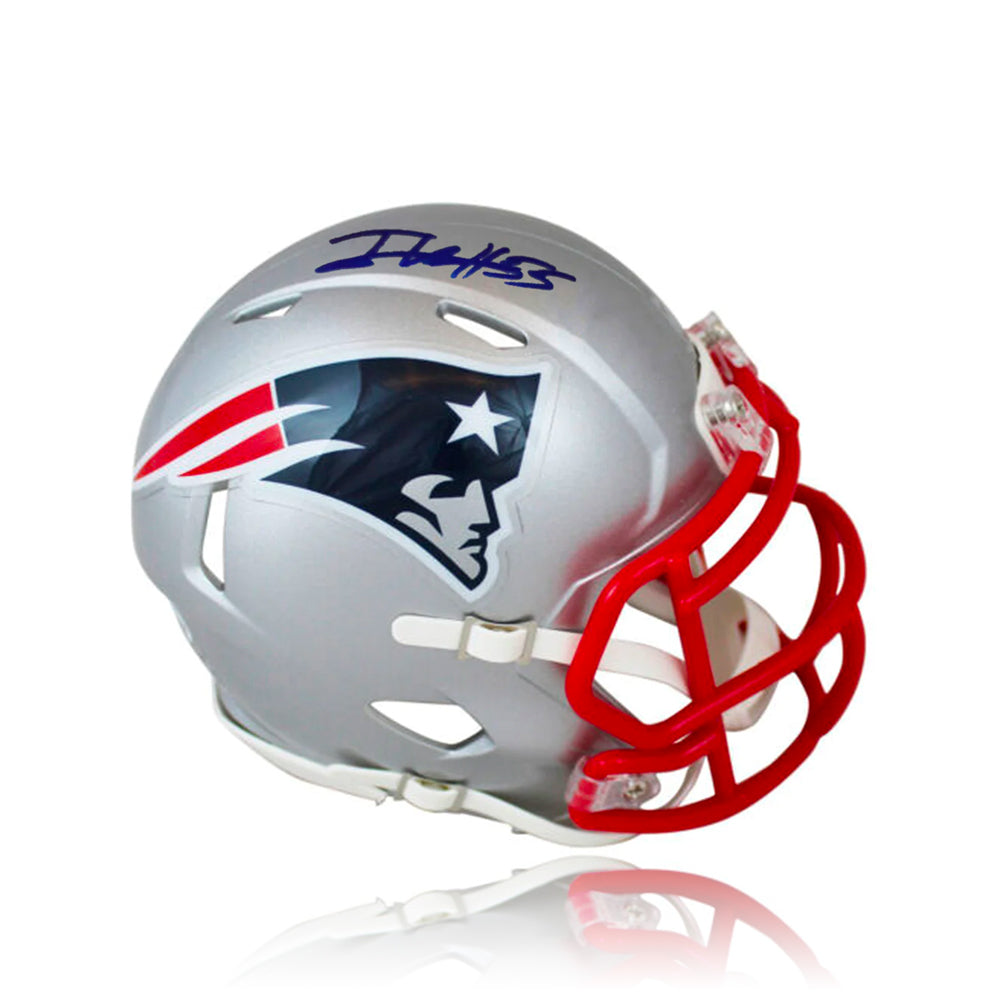 Josh Uche New England Patriots Autographed Mini-Helmet