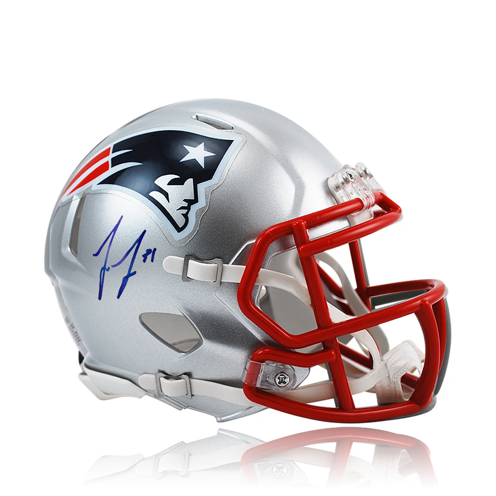 Jonathan Jones New England Patriots Autographed Mini-Helmet