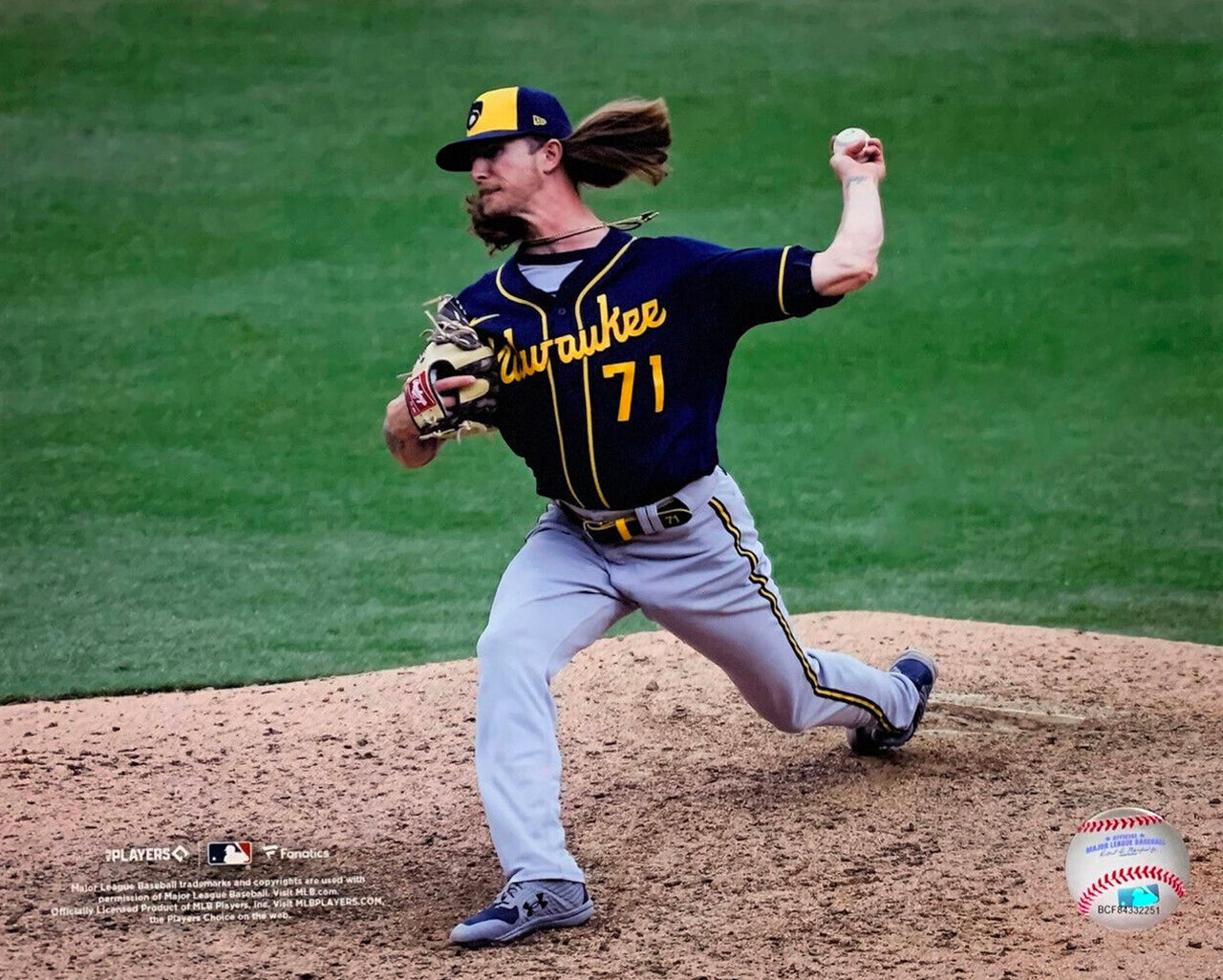 Josh Hader in Action Milwaukee Brewers 8" x 10" Baseball Photo