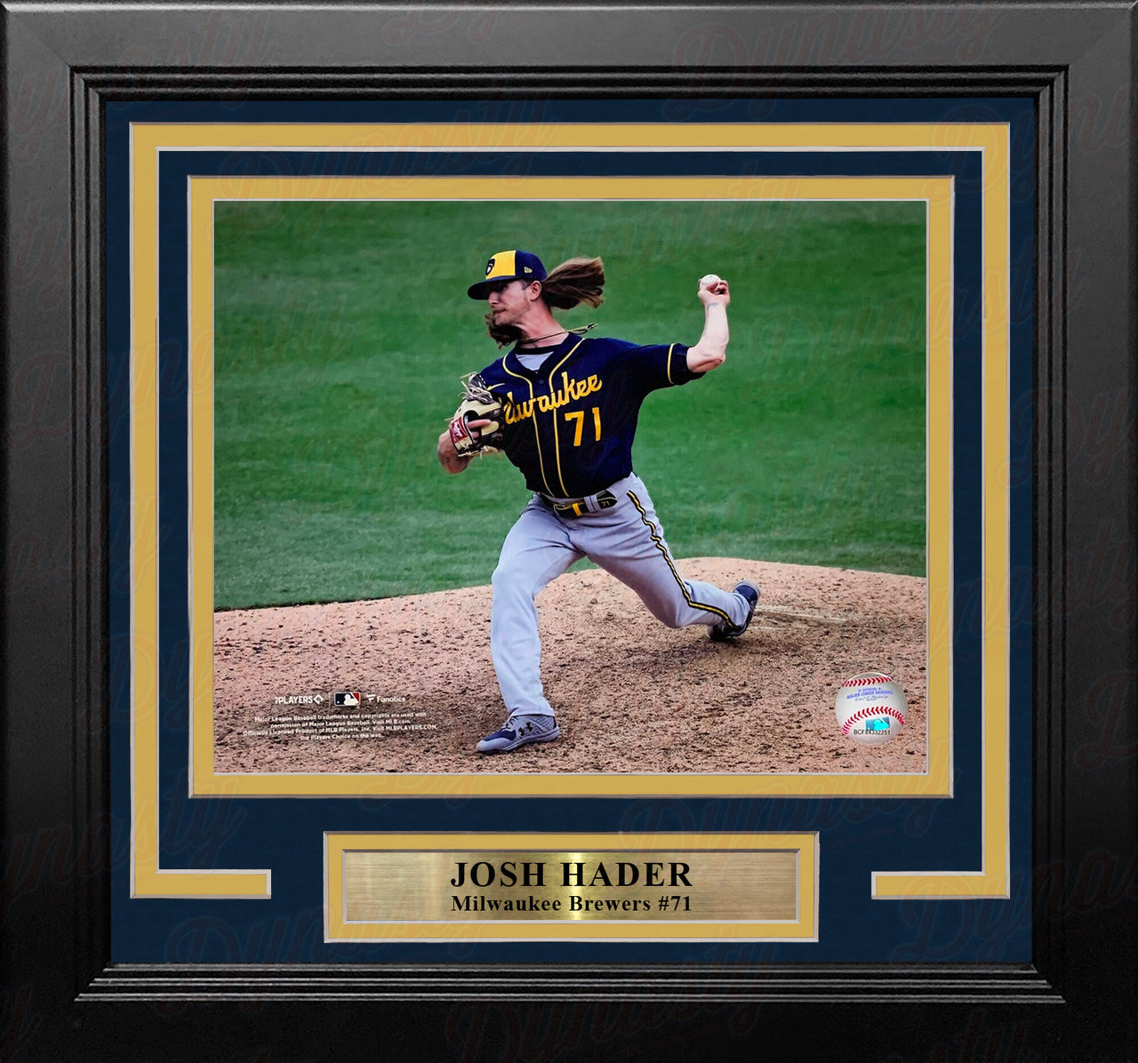 Josh Hader in Action Milwaukee Brewers 8" x 10" Framed Baseball Photo
