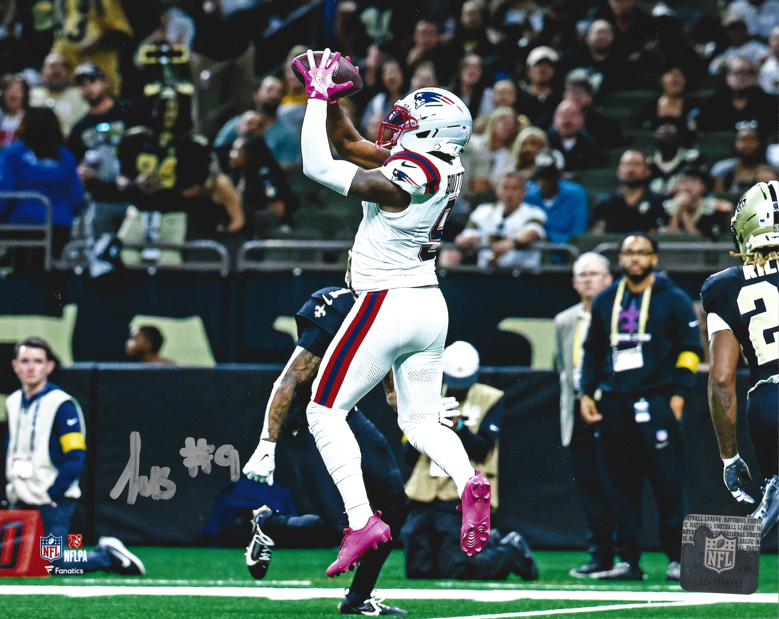 Kayshon Boutte New England Patriots Signed 16" x 20" Catch Photo