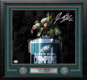 Jason Kelce Super Bowl Speech Philadelphia Eagles Autographed 11" x 14" Framed Spotlight Photo - Dynasty Sports & Framing 