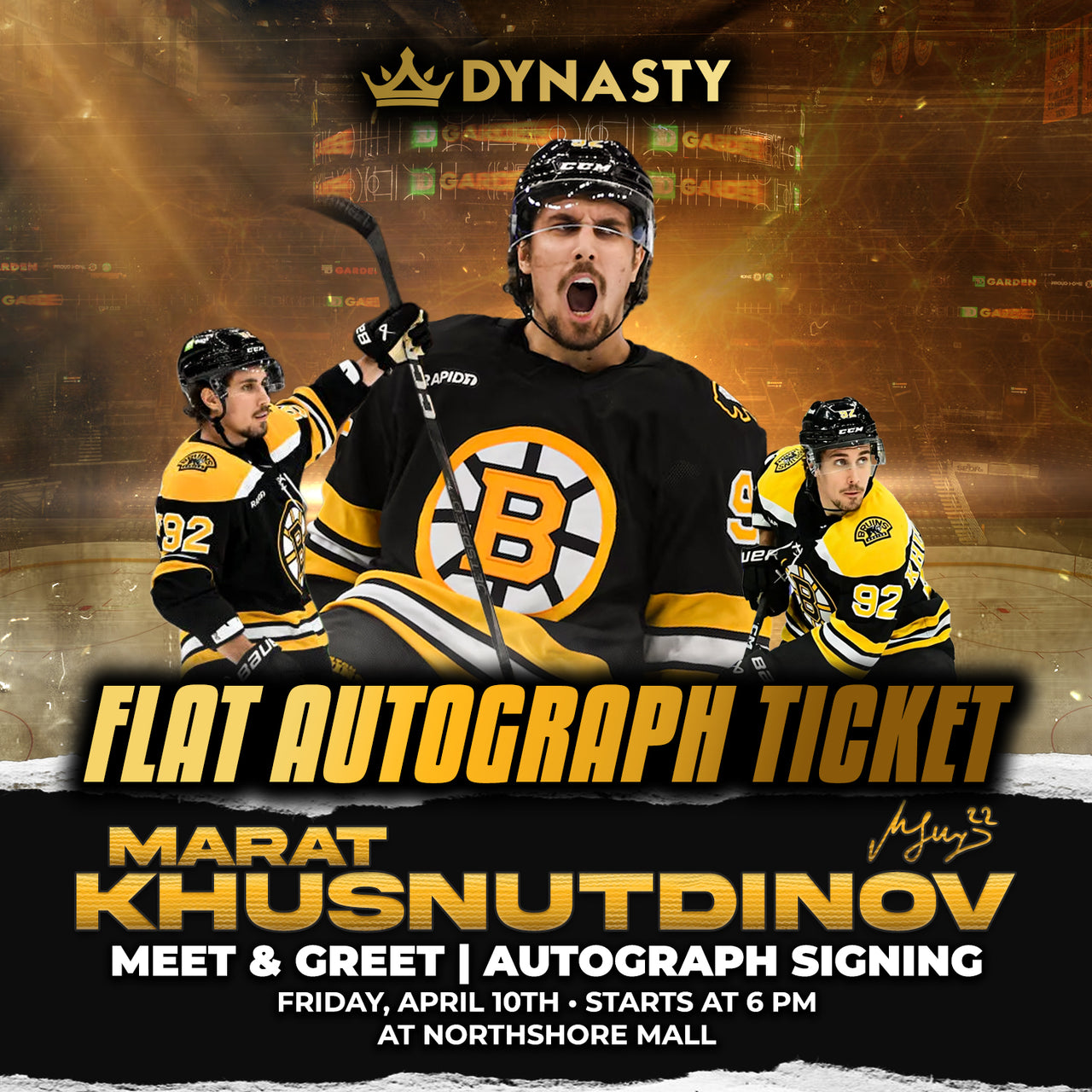 Marat Khusnutdinov Boston Bruins Experience Tickets