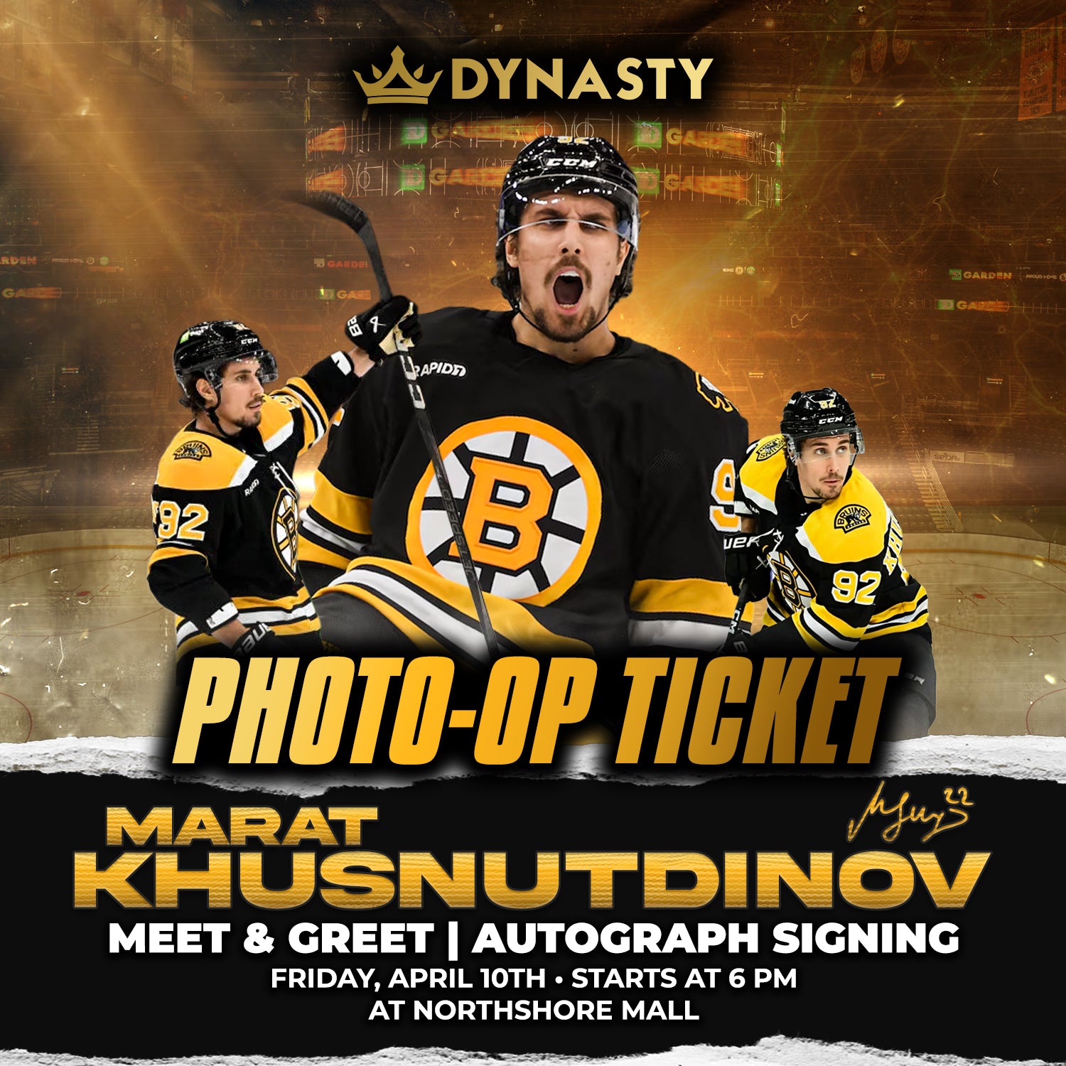 Marat Khusnutdinov Boston Bruins Experience Tickets