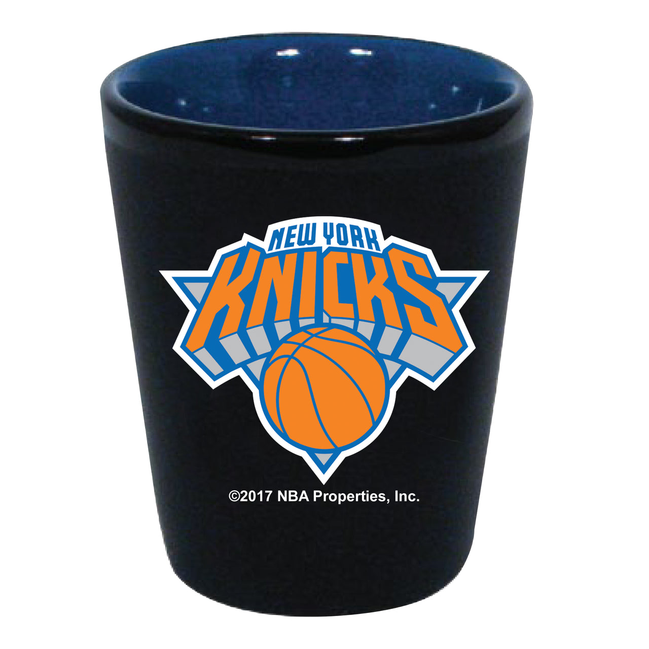New York Knicks Matte Black/Inner Color Shot Glass