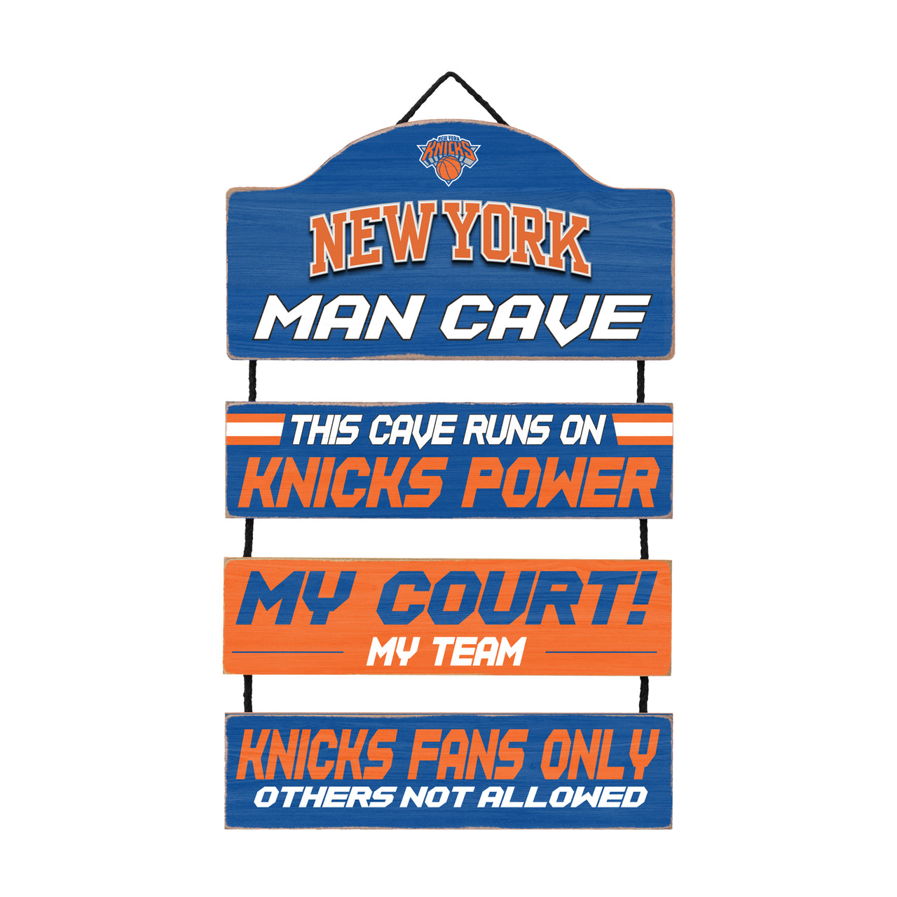 New York Knicks Wooden Man Cave Dangle Sign