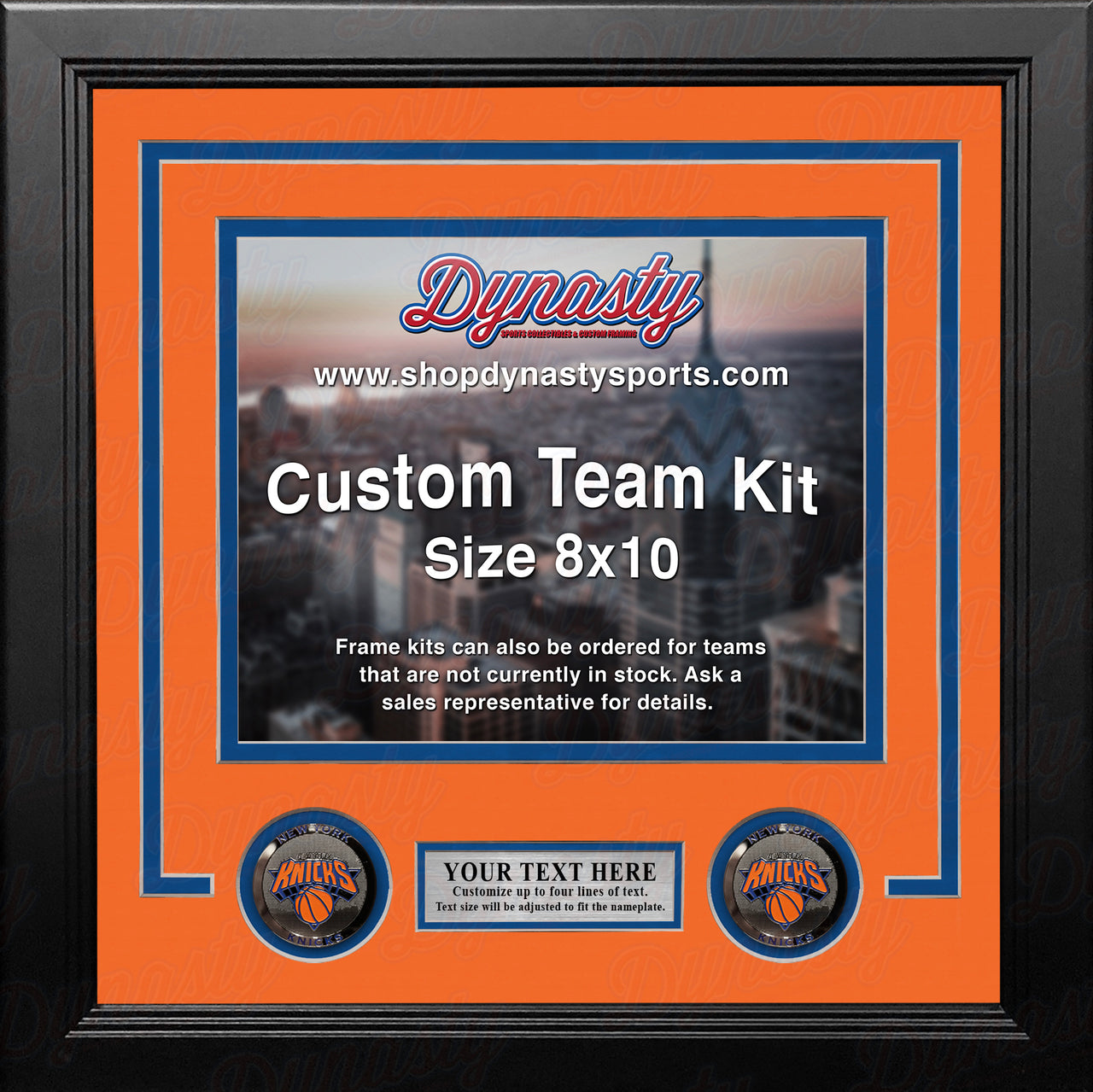 New York Knicks Custom NBA Basketball 8x10 Picture Frame Kit (Multiple Colors)