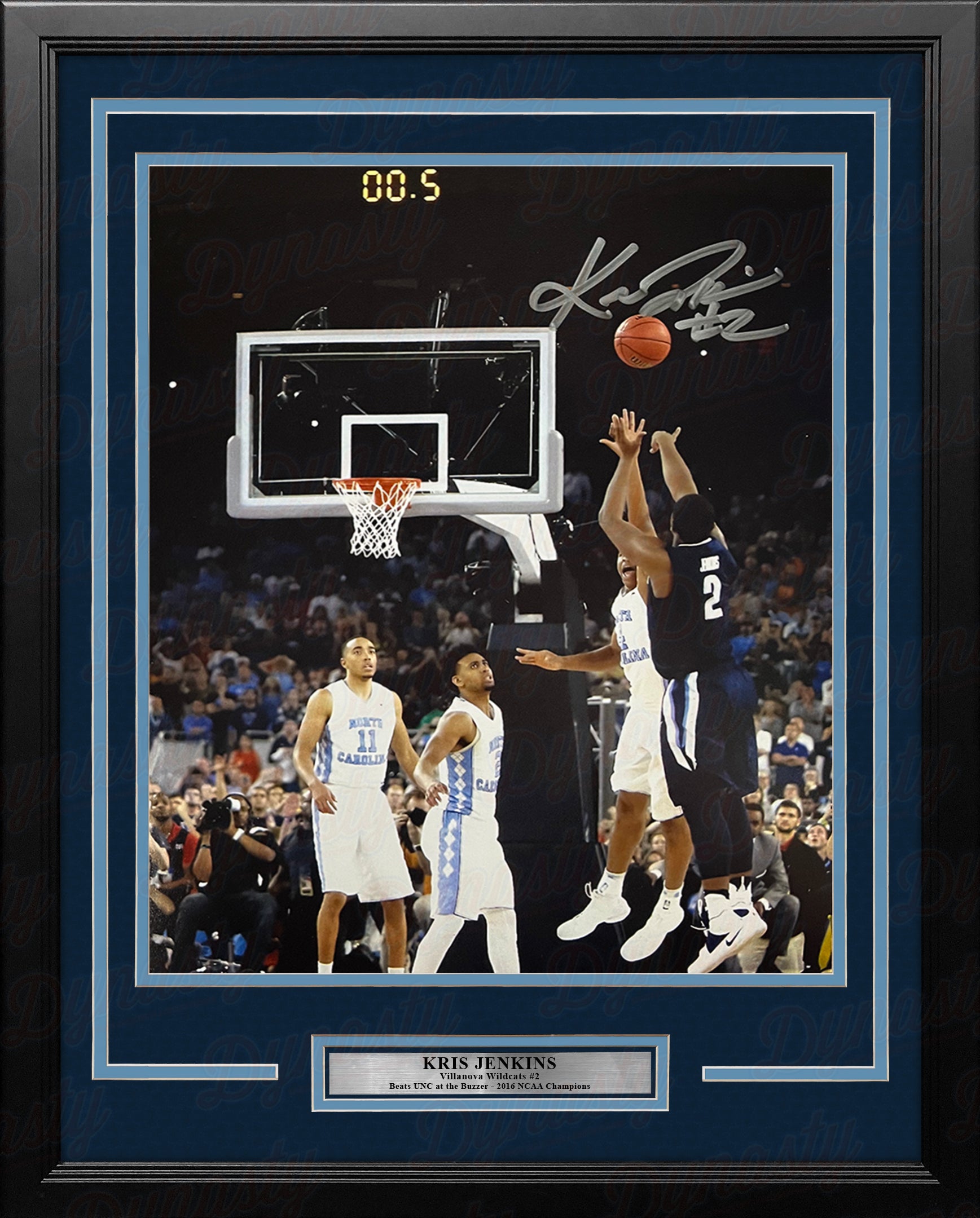 Kris Jenkins Villanova Wildcats 2016 NCAA Champions Buzzer Beater Autographed 11" x 14" Framed Photo