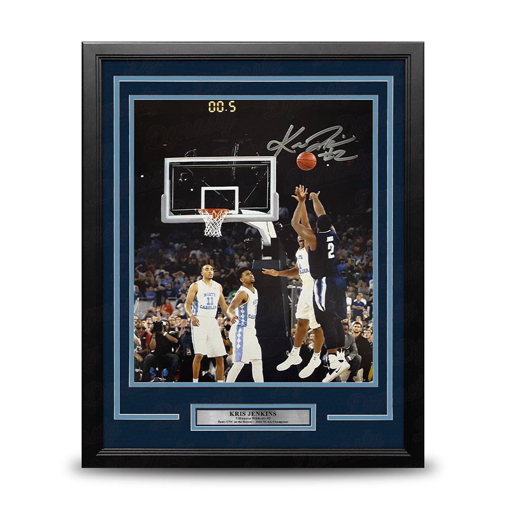Kris Jenkins Villanova Wildcats 2016 NCAA Champions Buzzer Beater Autographed 11" x 14" Framed Photo