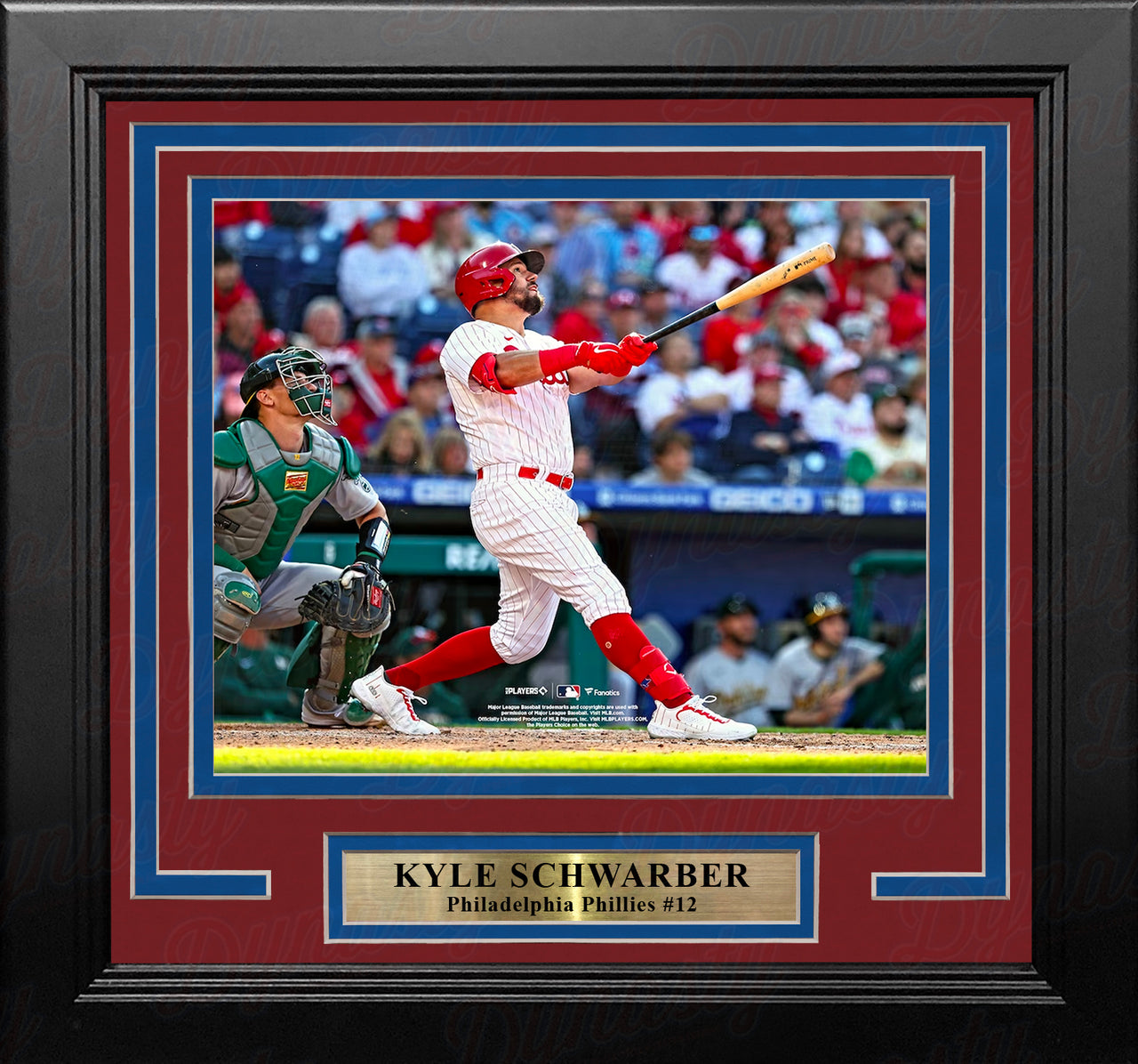 Kyle Schwarber Home Run Swing Philadelphia Phillies 8" x 10" Framed Baseball Photo