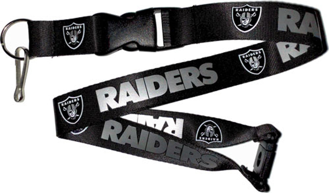 Las Vegas Raiders NFL Football Lanyard Keychain