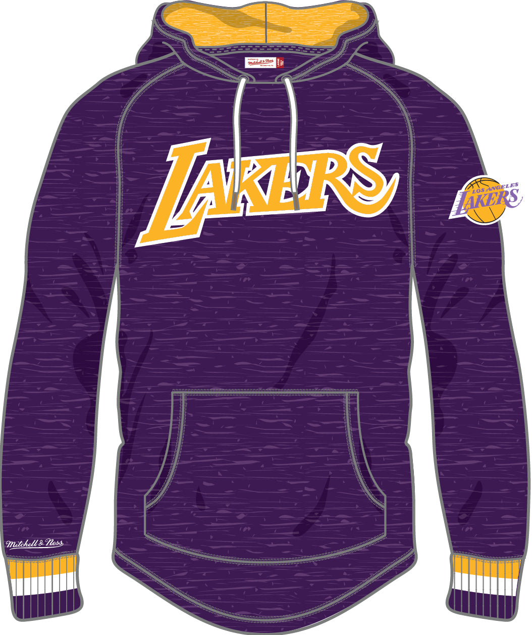Los Angeles Lakers Mitchell & Ness Legendary Slub Long-Sleeve Hoodie