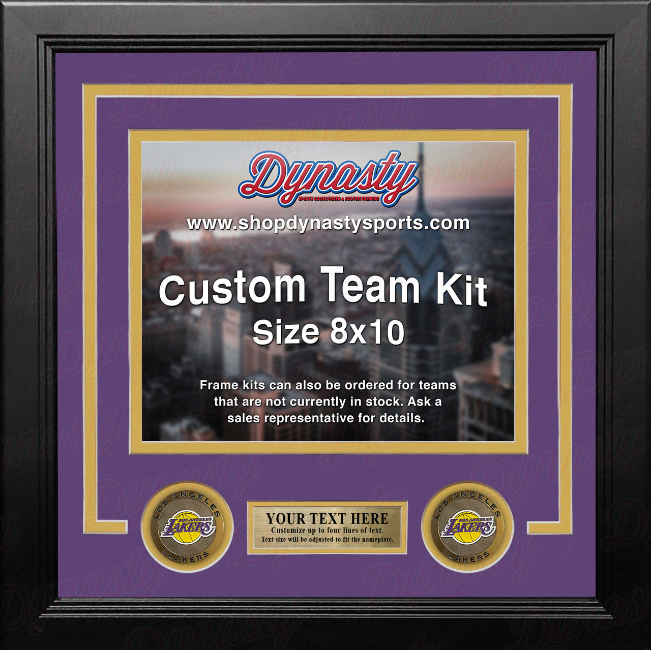 Los Angeles Lakers Custom NBA Basketball 8x10 Picture Frame Kit (Multiple Colors)