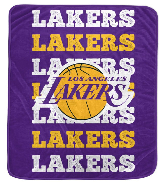 Los Angeles Lakers 60" x 70" Repeat Refresh Premium Plush Throw Blanket