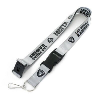 Las Vegas Raiders NFL Football Lanyard Keychain