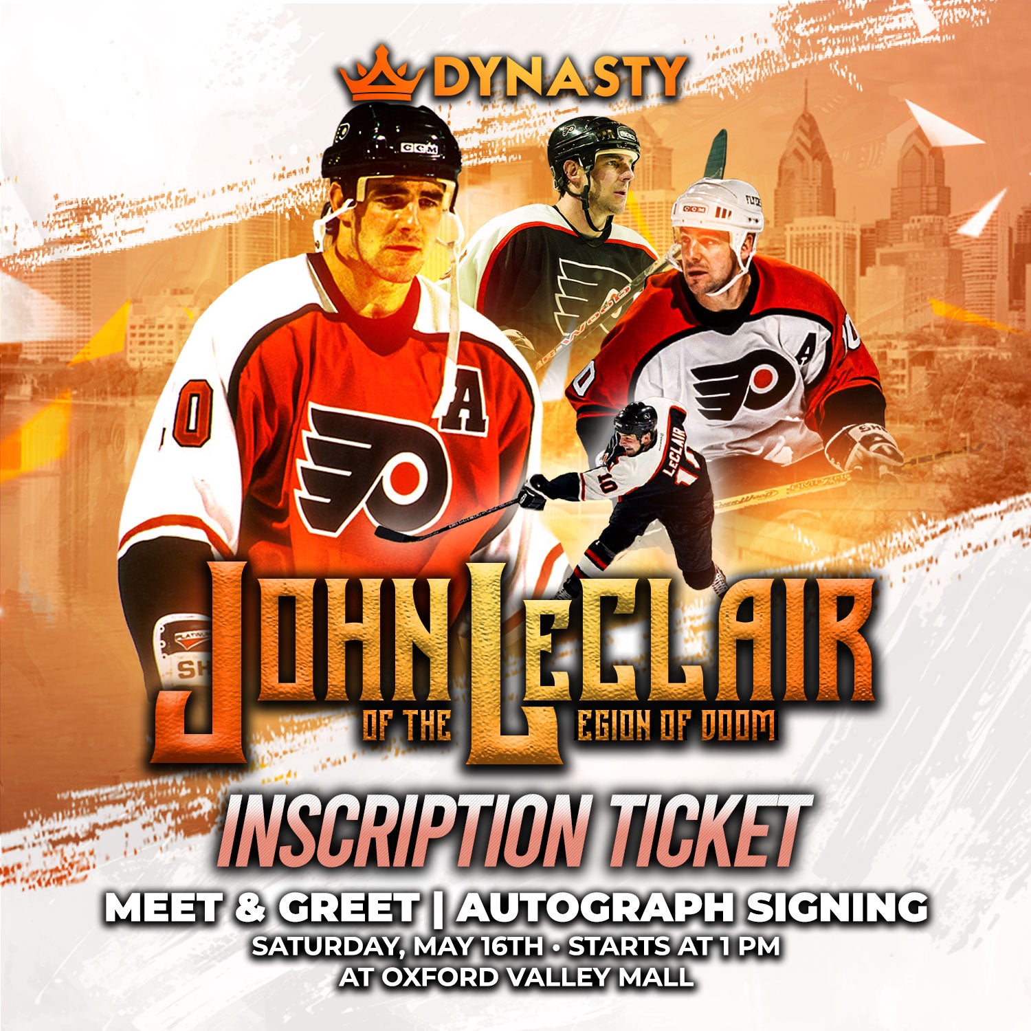 John LeClair Inscription Ticket (Add-On)