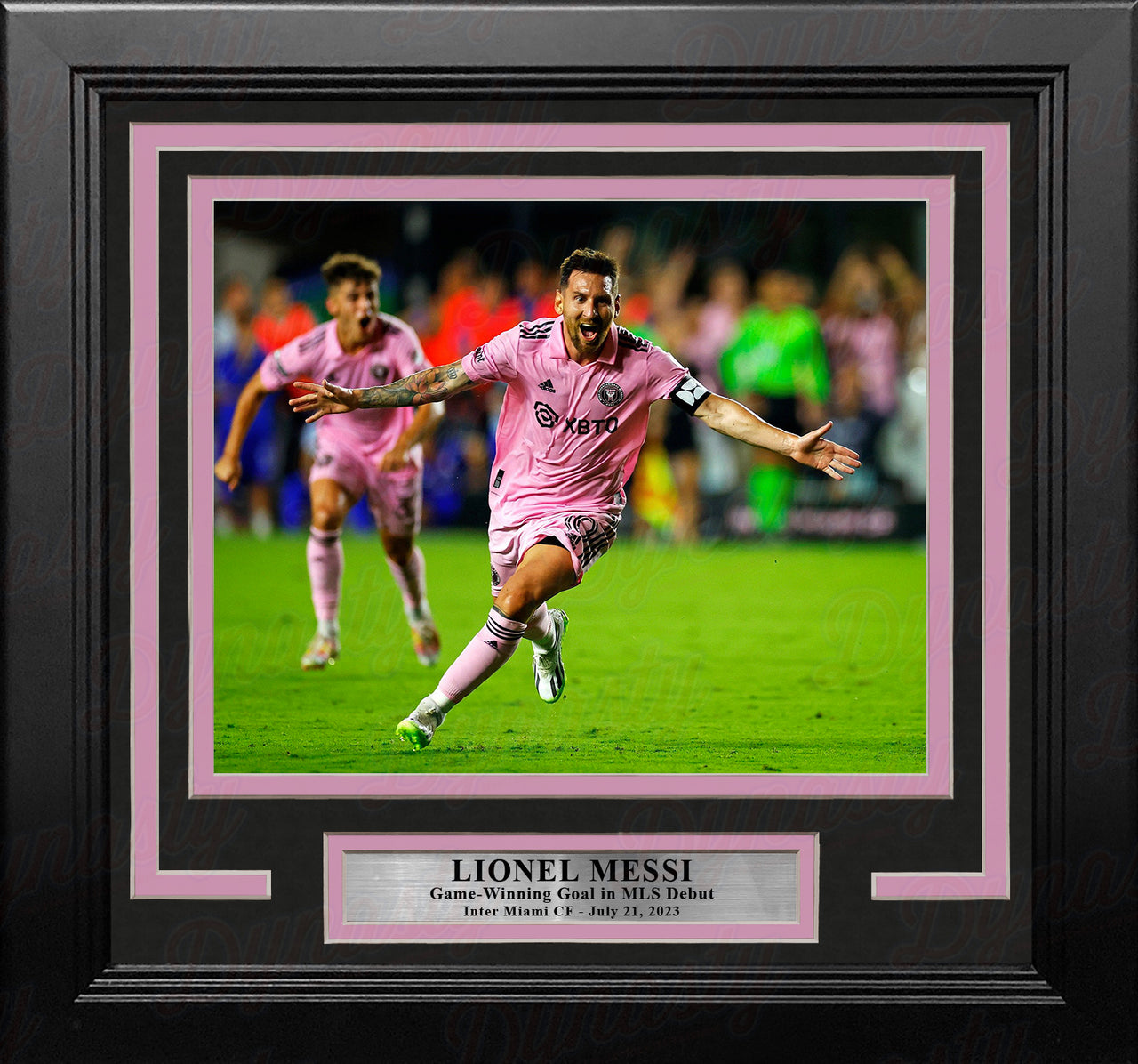 Lionel Messi Game-Winning Goal in MLS Debut Inter Miami CF 8x10 Framed Soccer Photo