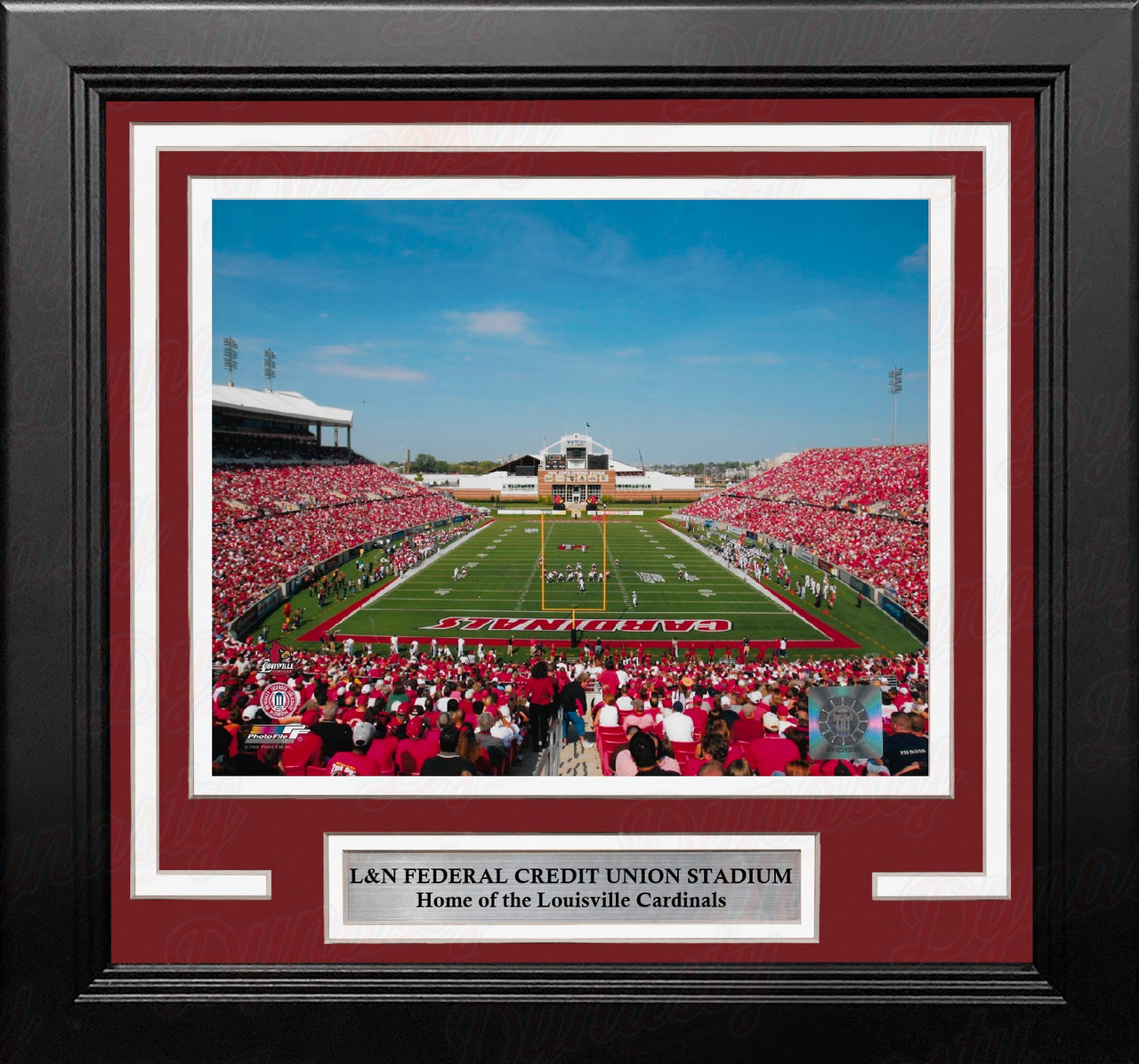 Louisville Cardinals End Zone at L&N Federal Credit Union Stadium 8x10 Framed College Football Photo