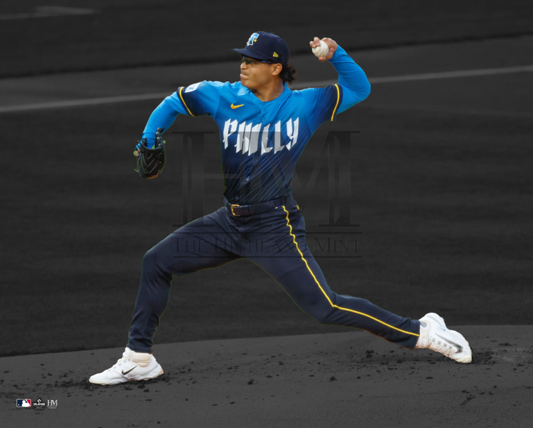 Jesus Luzardo Philadelphia Phillies City Connect 2025 Action Photo