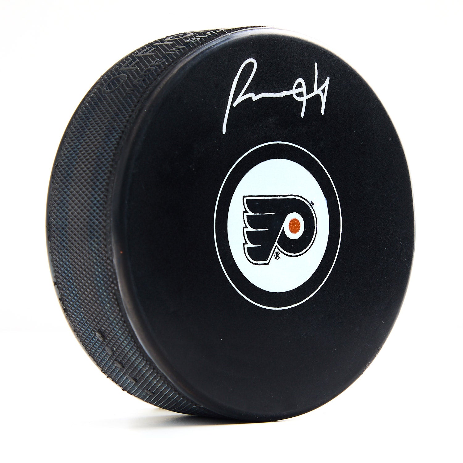 Porter Martone Philadelphia Flyers Autographed Logo Hockey Puck